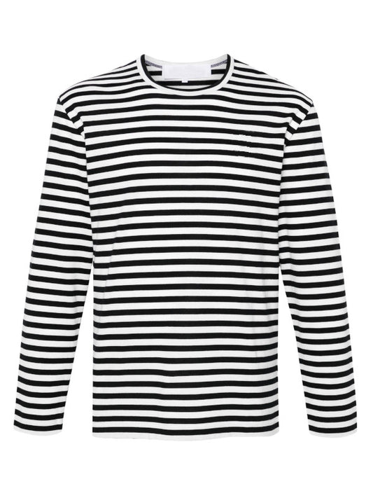 Black &amp; White Striped Long-Sleeve T-Shirt